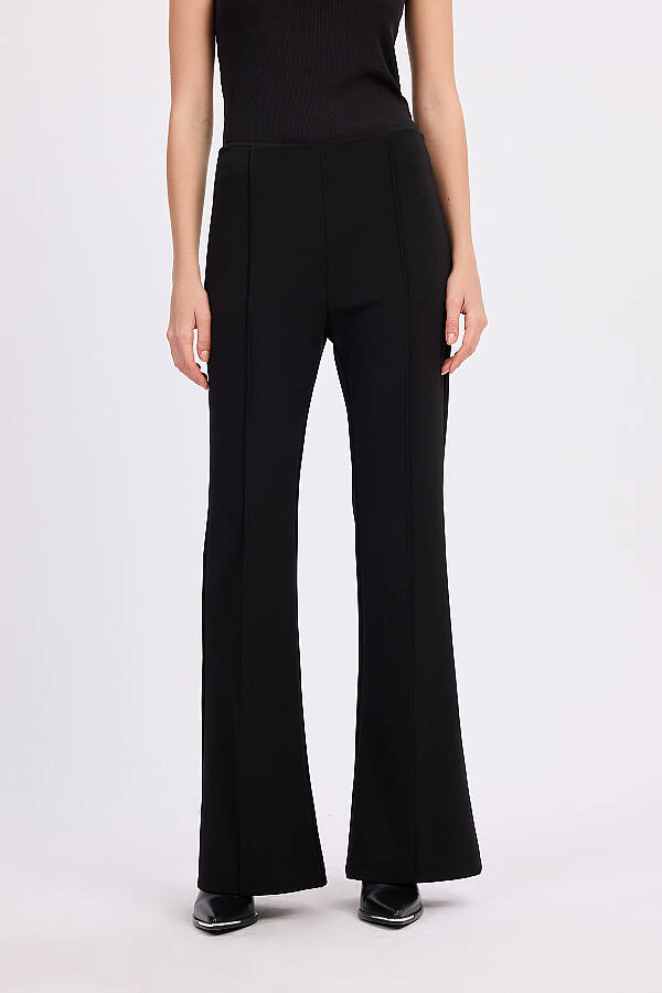 Kup Dikişli Örme Pantolon - 7