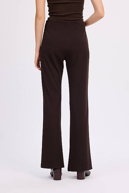 Kup Dikişli Örme Pantolon - 6