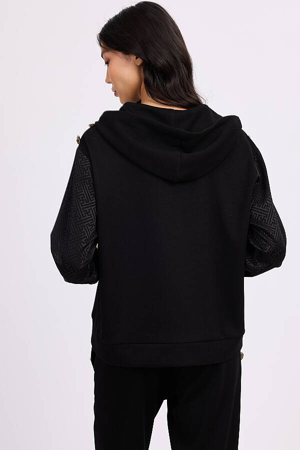 Kapuşonlu Sweatshirt - 4