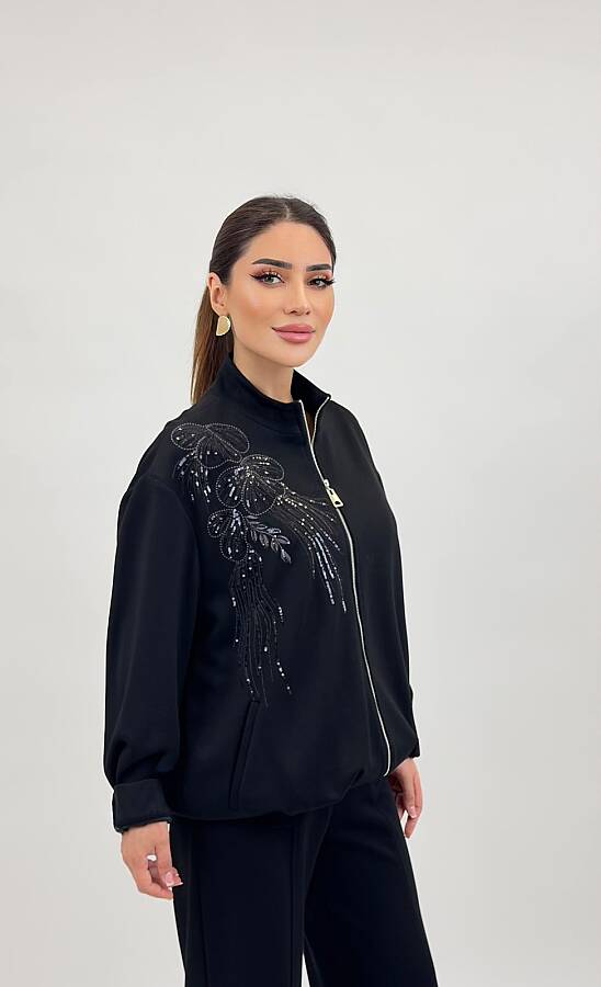 Fermuarlı örme kap - 1