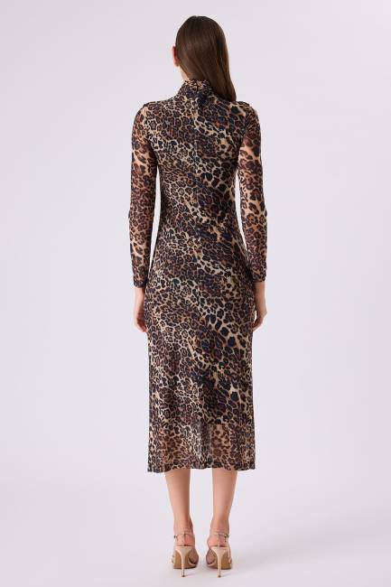 Fever - Leopar tül elbise (1)