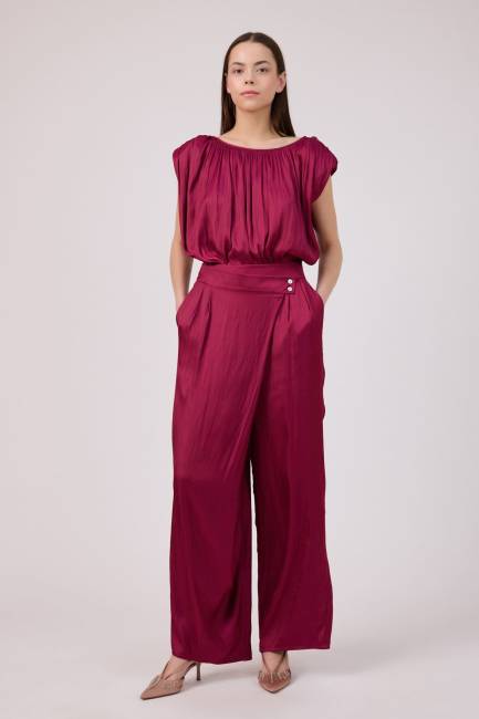 Fever - Asimetrik kemerli pantolon