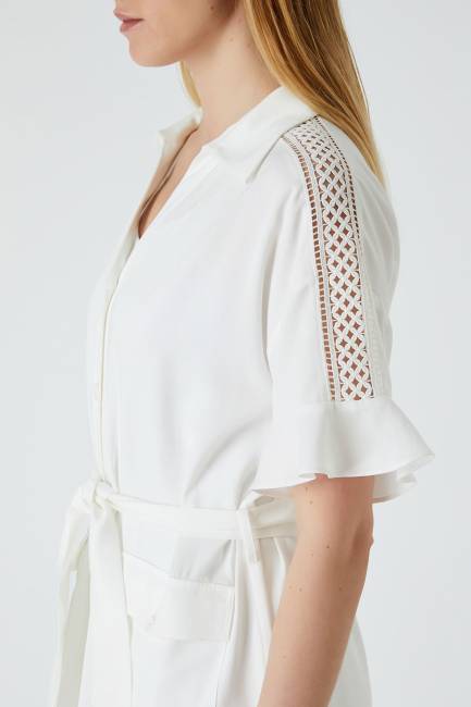 Fever - Bağlamalı tencel elbise (1)