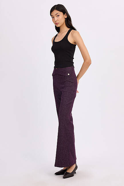 Çapraz kemerli pantolon - 6