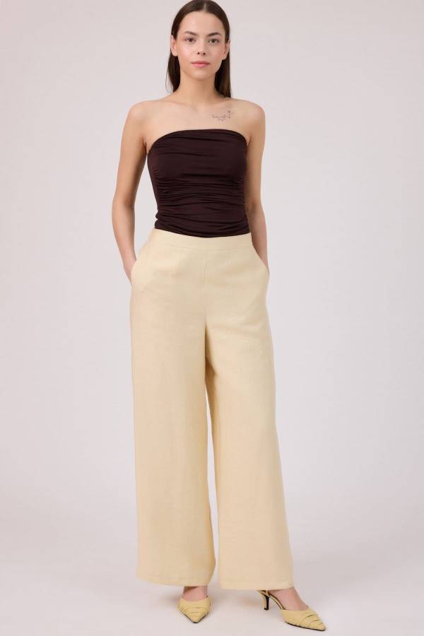 Fever - Geniş paça tencel pantolon