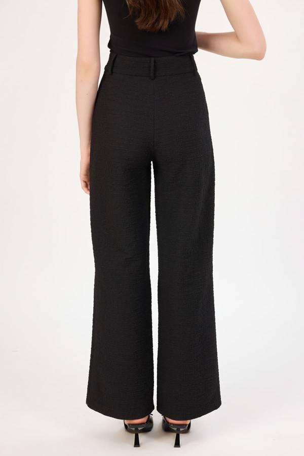Likralı geniş paça pantolon