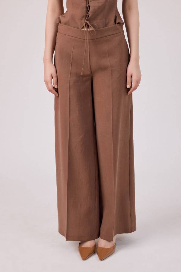 Lyocell geniş paça pantolon