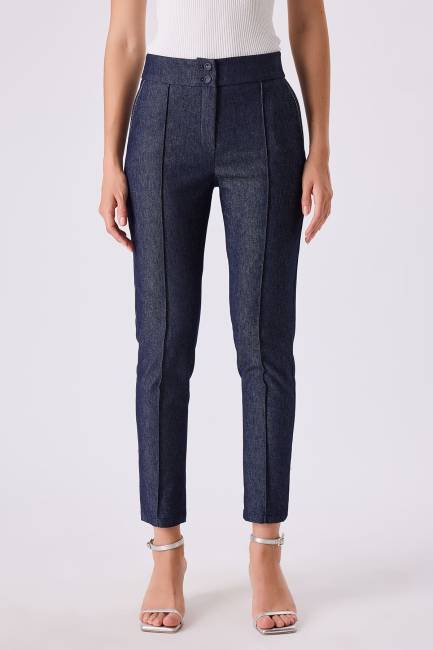 Fever - Nervür detaylı denim pantolon