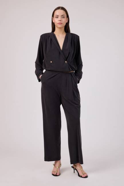 Fever - Pile detaylı tencel örme pantolon