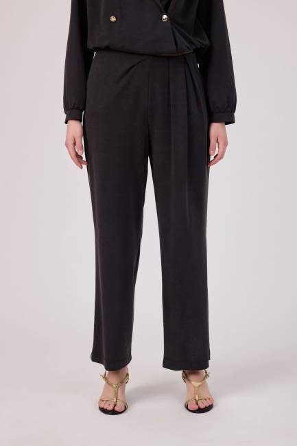 Fever - Pile detaylı tencel örme pantolon (1)