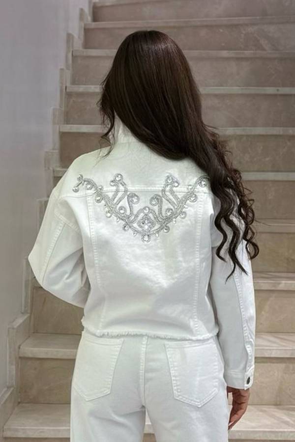  - Taşlı beyaz denim ceket (1)