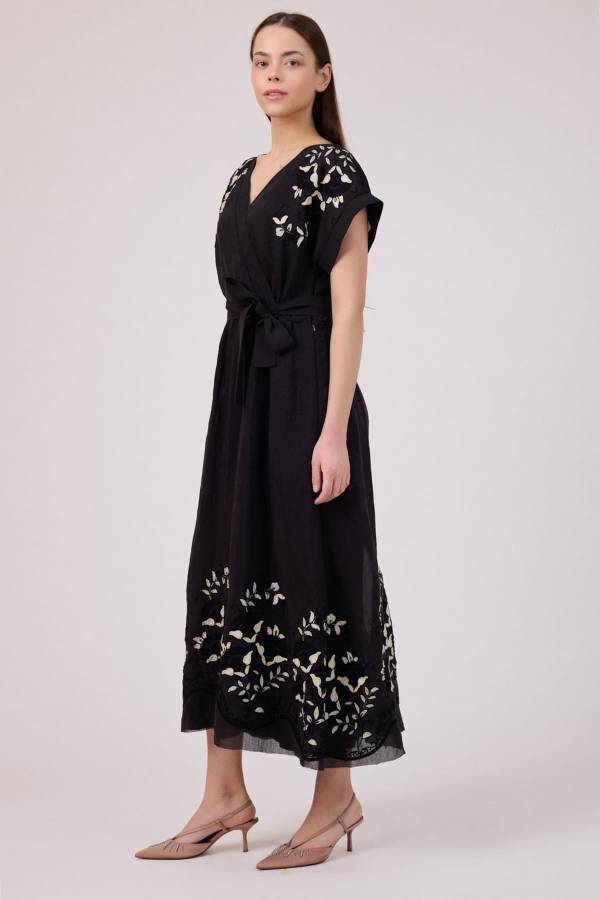 Fever - Tencel brode detaylı elbise (1)