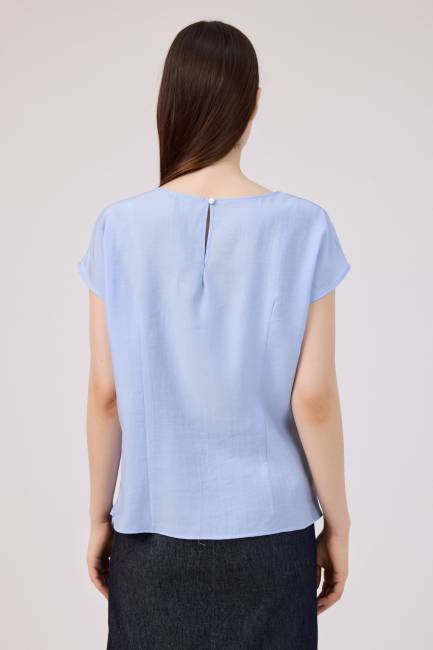Fever - Tencel kup detaylı bluz (1)